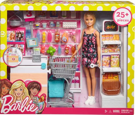 Best Buy: Barbie Barbie And The Supermarket White/Pink FRP01