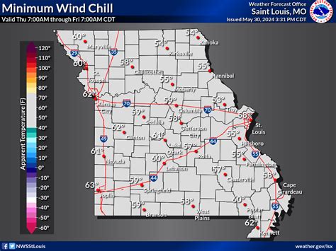 State of Missouri Weather Dashboard