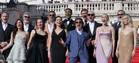 Tom Cruise and his leading ladies step out for Mission: Impossible 7 premiere in Rome - Big ...