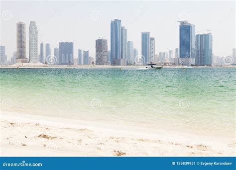 Dubai skyline stock image. Image of business, skyscraper - 139839951