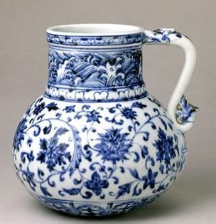 Jingdezhen porcelain at Ming Dynasty Blue And White Vase, White Jar ...