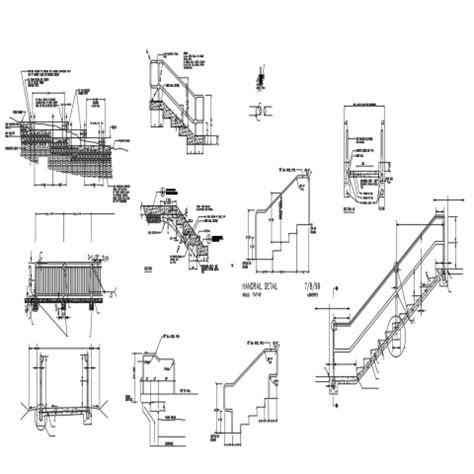 Stair construction detail drawing Brick Detail, Wood Stairs, Cad ...