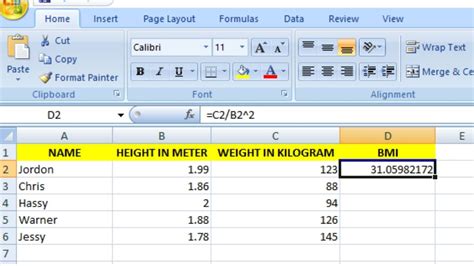 How To Use BMI Calculator In Excel (2024) | Techyuga