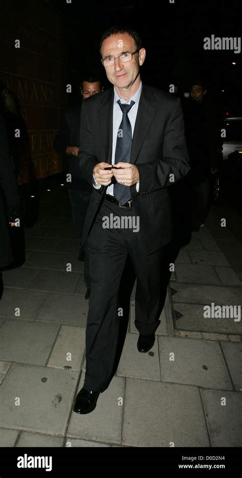 Former Aston Villa Manager, Martin O'Neill leaving C Restaurant London ...