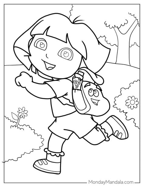 Dora The Explorer Coloring Pages