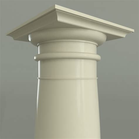 3d tuscan column model