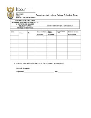 Salary Schedule Form 2020-2024 - Fill and Sign Printable Template Online