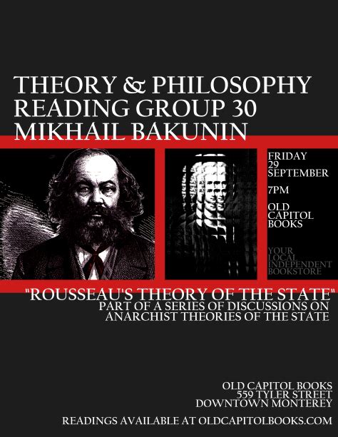 Theory & Philosophy Reading Group: Mikhail Bakunin | Old Monterey