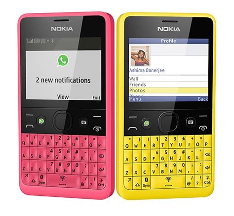 Nokia Asha 210 QWERTY Phone with WhatsApp Button, optional Dual-SIM ...