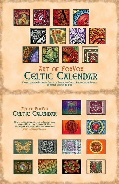 Celtic Calendar by foxvox on DeviantArt