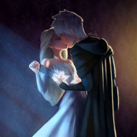 Kiss and Thaw by TheArcticScarf on DeviantArt | Jack frost, Disney princess fan art, Disney ...