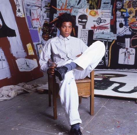 Manhattan graffiti artist Jean-Michel Basquiat (1984) : OldSchoolCool Jean Basquiat, Jean Michel ...