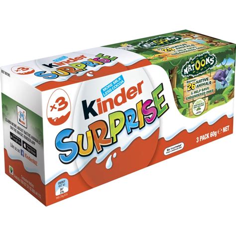 Kinder Surprise Chocolate Egg 3 Pack - White | BIG W