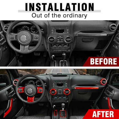 Jeep Wrangler Red Interior Trim Kit | Cabinets Matttroy