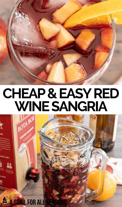 Easy Box Wine Sangria Recipe with Boxed Red Wine