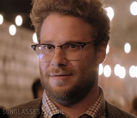 Seth Rogen wears Ray-Ban RB5154 Clubmaster eyeglasses in The Interview