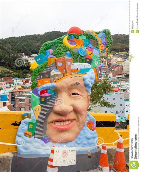 Gamcheon Culture Village In Busan Editorial Image | CartoonDealer.com ...