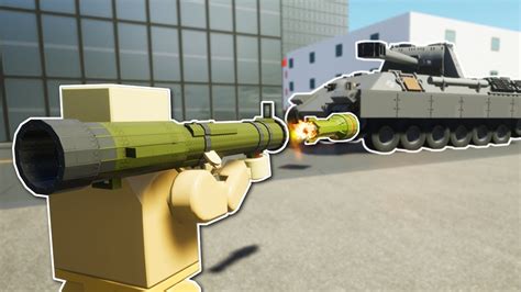 TANK BATTLE WITH ROCKET LAUNCHER! - Brick Rigs Multiplayer Gameplay ...