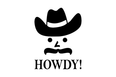 Howdy! - Cowboy Graphic by Studio 26 Design Co - Creative Fabrica