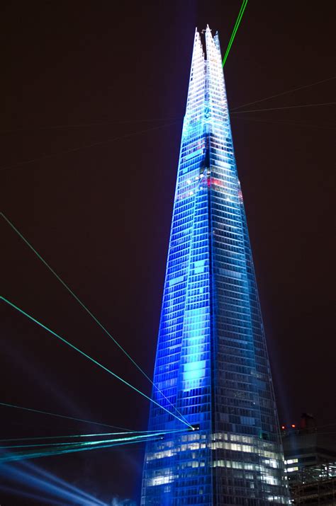 Amazing Night View Of The Shard In London