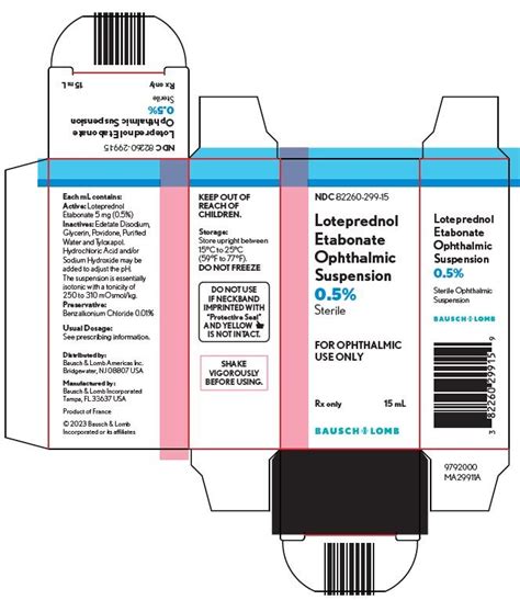 Loteprednol Eye Drops: Package Insert - Drugs.com