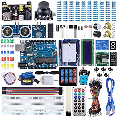 Miuzei Starter Kit Compatible with Arduino R3 Projects with Microcontroller, LCD1602 Module ...