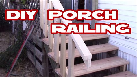 How to make deck / porch railing easy with just 2x4's DIY Home Depot ...