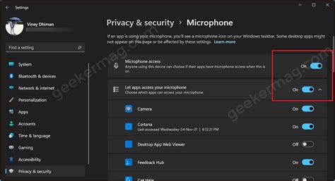 How to Allow Desktop Apps to Use Microphone in Windows 11