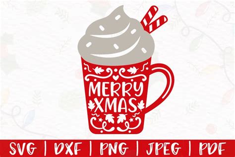 Christmas coffee mug svg, Christmas coffee cup svg, png, dxf