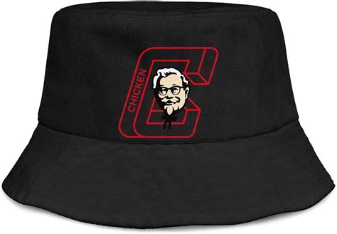 Amazon.com: Bucket Hat KFC-Kentucky-Fried-Chicken- Fishing Hat Packable ...