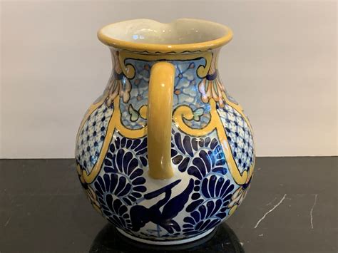 URIARTE Talavera Pottery Sevilla Pattern Pitcher Puebla | Etsy