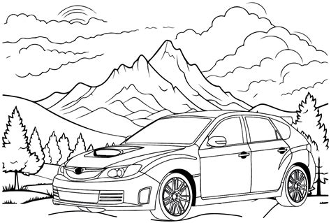 Subaru Coloring Pages to for Kids - Subaru Coloring Pages - Coloring Pages For Kids And Adults