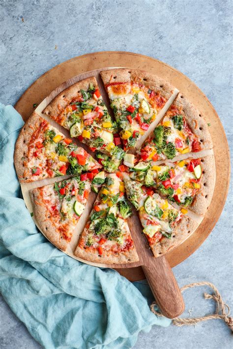 easy roasted vegetable pizza | cait's plate