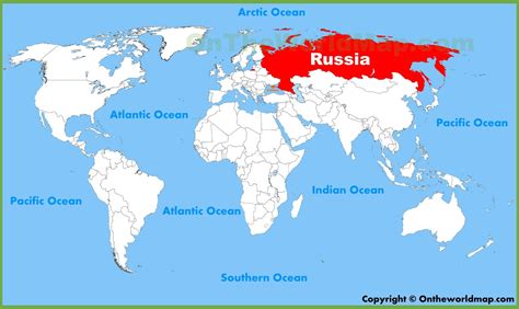 Russia world map - World map of Russia (Eastern Europe - Europe)