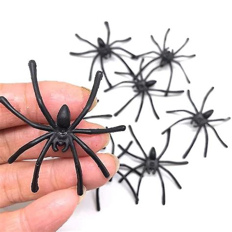 Th Plastic Halloween Spider Toys For Kids - Spider Action Model Insect Toy Figures - Educational ...