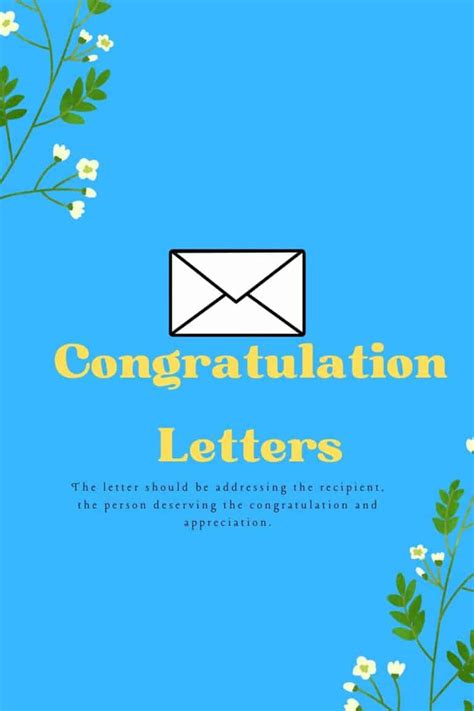 Free Congratulation Letters Examples: Word Template