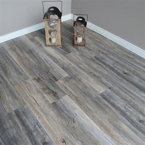 Distrssesd Harbour Grey Oak 12mm Laminate Flooring - Floor Depot