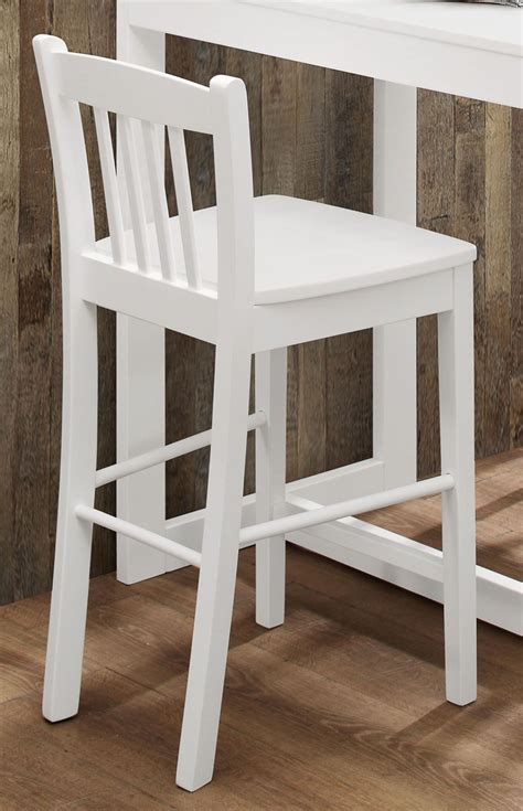 Tribeca Classic White Counter Height Stool Set of 2 from Jofran | Coleman Furniture