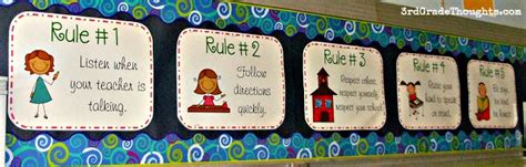 Class Rules Printables & Gestures - 3rd Grade Thoughts