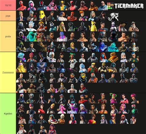 Fortnite Battle Pass Skins Tier List (Community Rankings) - TierMaker