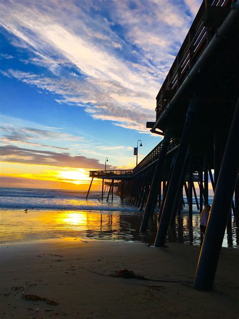 Pismo Beach pier taken at sunset. | Pismo beach pier, Pismo beach, Sunset