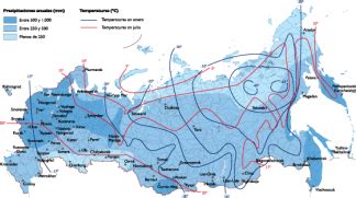 Russia Climate map | Vector World Maps