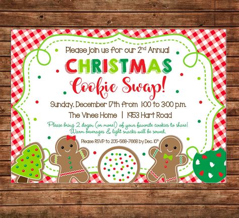 Cookie Swap Invitation Template