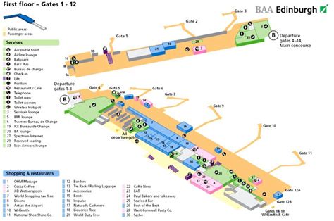 Edinburgh airport map