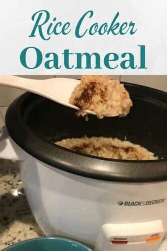 Rice Cooker Oatmeal Recipe - Southern Home Express