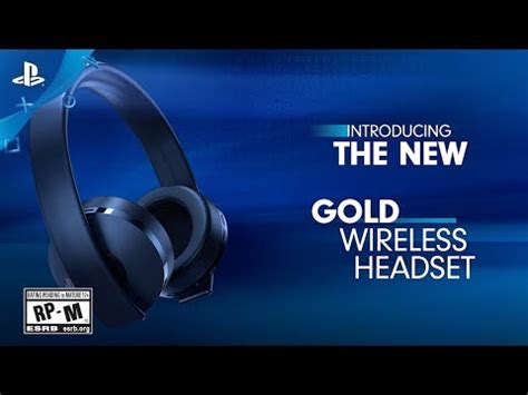 Gold Wireless Stereo Headset – PlayStation Audio & Communications