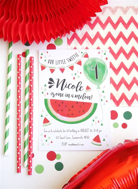 Watermelon Birthday Party Ideas - Party Ideas | Party Printables Blog