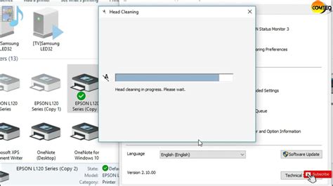 Epson L121 Printer Head Cleaning - YouTube