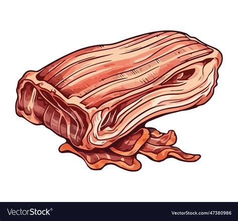 Freshly cooked pork sandwich a gourmet delight Vector Image