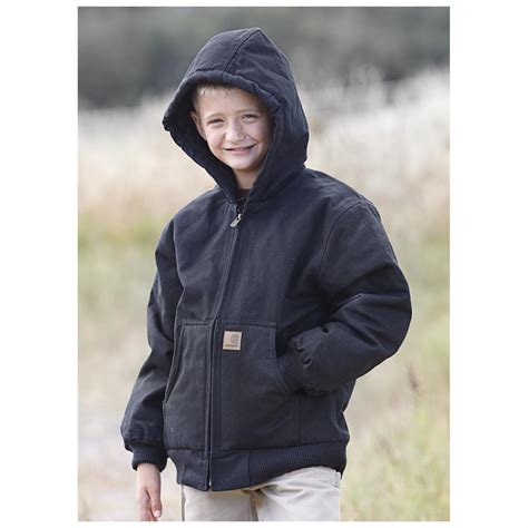 Boys Carhartt® Hooded Active Jacket - 310965, Jackets, Coats & Vests at ...